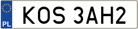 Trailer License Plate